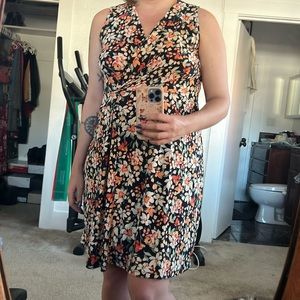 Pretty floral wrap dress